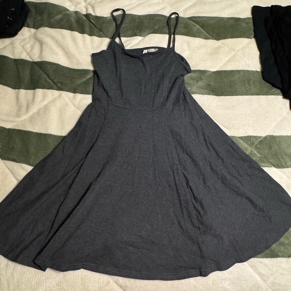 H&M Charcoal Basic Mini Dress